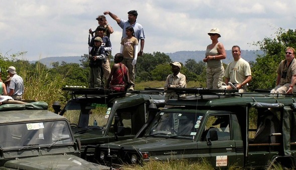Masai Mara tourists.